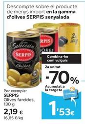 Oferta de Serpis - Olives Farcides por 2,19€ en Caprabo