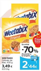Oferta de Weetabix - Cereals De Blat por 3,49€ en Caprabo