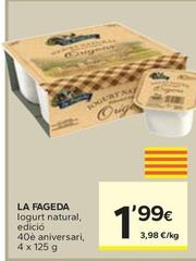 Oferta de La Fageda - Iogurt Natural por 1,99€ en Caprabo