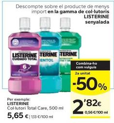 Oferta de Listerine - Col Lutori Total Care por 5,65€ en Caprabo