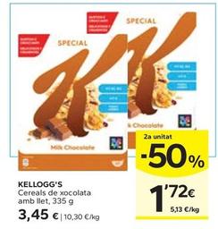 Oferta de Kellogg's - Cereals De Xocolata Amb Llet por 3,45€ en Caprabo