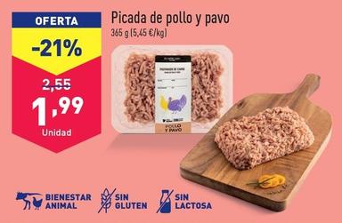Oferta de Picada De Pollo Y Pavo por 1,99€ en ALDI