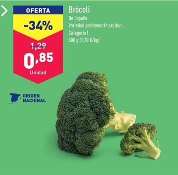 Oferta de Brócoli por 0,85€ en ALDI