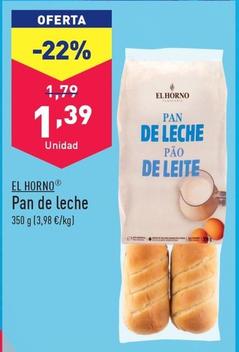 Oferta de El Horno - Pan De Leche por 1,39€ en ALDI