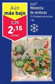 Oferta de Flete - Menestra De Verduras por 2,15€ en ALDI