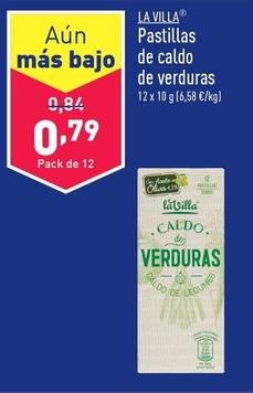 Oferta de La Villa - Pastillas De Caldo De Verduras por 0,79€ en ALDI