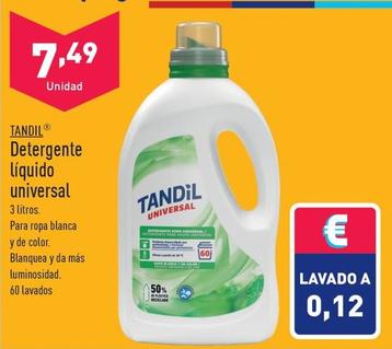 Oferta de Tandil - Detergente Liquido Universale por 7,49€ en ALDI