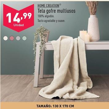 Oferta de Home Creation - Tela Gofre Multiusos por 14,99€ en ALDI