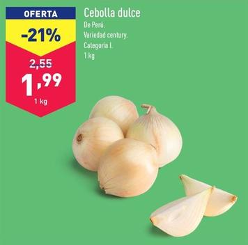 Oferta de Cebolla Dulce por 1,99€ en ALDI