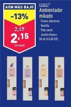 Oferta de Esselt - Ambientador Mikado por 2,15€ en ALDI
