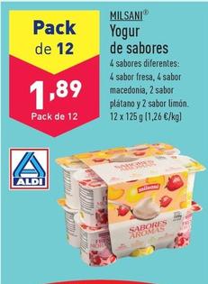 Oferta de Milsani - Yogur De Sabores por 1,89€ en ALDI