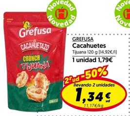 Oferta de Grefusa - Cacahuetes por 1,79€ en Hiper Usera