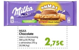 Oferta de Milka - Chocolate por 2,75€ en Hiper Usera