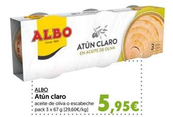 Oferta de Albo - Atún Claro por 5,95€ en Hiper Usera