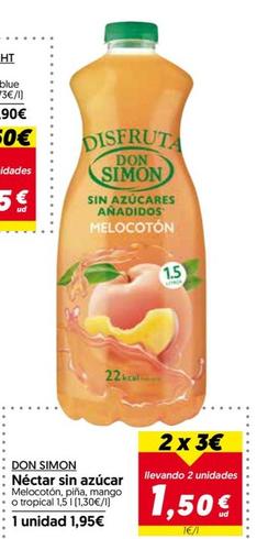 Oferta de Don Simón - Néctar Sin Azúcar por 1,95€ en Hiper Usera