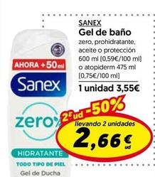 Oferta de Sanex - Gel De Baño por 3,55€ en Hiper Usera