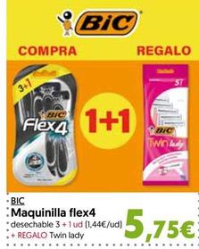 Oferta de Bic - Maquinilla Flex4 por 5,75€ en Hiper Usera