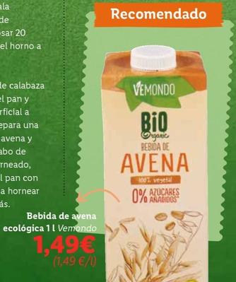 Oferta de Vémondo - Bebida De Avena por 1,49€ en Lidl