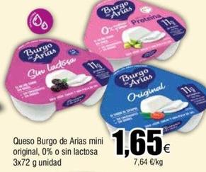 Oferta de Burgo De Arias - Queso Mini Original por 1,65€ en Froiz
