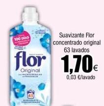 Oferta de Flor - Suavizante Concentrado Original 63 Lavados por 1,7€ en Froiz