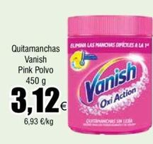 Oferta de Vanish - Quitamanchas Pink Polvo por 3,12€ en Froiz