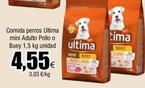 Oferta de Affinity - Comida Perros Ultima Mini Adulto Pollo / Buey por 4,55€ en Froiz