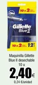 Oferta de Gillette - Maquinilla Blue Ii Desechable por 2,4€ en Froiz