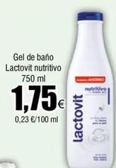 Oferta de Lactovit - Gel De Baño Nutritivo por 1,75€ en Froiz