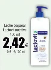 Oferta de Lactovit - Leche Corporal Nutritiva por 2,42€ en Froiz