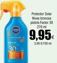 Oferta de Nivea - Protector Solar Broncea Pistola Factor 30 por 9,95€ en Froiz