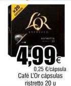 Oferta de L'or - Café Cápsulas Ristretto por 4,99€ en Froiz