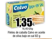 Oferta de Calvo - Filetes De Caballa En Aceite De Oliva Bajo En Sal por 1,35€ en Froiz