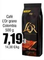 Oferta de L'or - Café Grano Colombia por 7,19€ en Froiz
