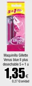 Oferta de Gillette - Maquinilla Venus Blue Ii Plus Desechable por 1,35€ en Froiz
