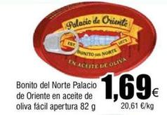 Oferta de Palacio De Oriente - Bonito Del Norte De Oriente En Aceite De Oliva Facil Apertura por 1,69€ en Froiz