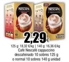 Oferta de Nescafé - Café Cappuccino Descafeinado por 2,29€ en Froiz