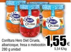 Oferta de Hero - Confitura Diet Ciruela por 1,55€ en Froiz