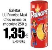 Oferta de Lu - Galletas Principe Maxi Choc Rellena De Chocolate por 1,35€ en Froiz