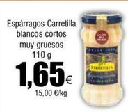 Oferta de Carretilla - Esparragos Blancos Cortos Muy Gruesos por 1,65€ en Froiz