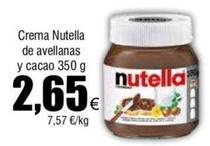 Oferta de Nutella - Crema De Avellanas Y Cacao por 2,65€ en Froiz