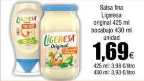Oferta de Ligeresa - Salsa Fina Original por 1,69€ en Froiz