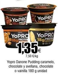 Oferta de Danone - Yopro Pudding Caramelo por 1,35€ en Froiz
