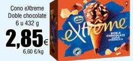 Oferta de Nestlé - Cono Extreme Doble Chocolate por 2,85€ en Froiz