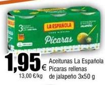 Oferta de La Española - Aceitunas Pícaras Rellenas De Jalapeño por 1,95€ en Froiz