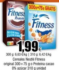 Oferta de Nestlé - Cereales Fitness Original / Proteína Cacao 0% Azúcar por 1,99€ en Froiz