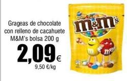 Oferta de M&m's - Grageas De Chocolate Con Relleno De Cacahuete por 2,09€ en Froiz