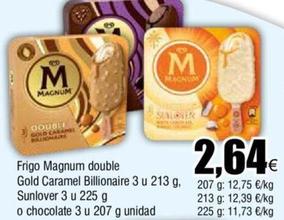 Oferta de Magnum - Frigo Double Gold Caramel Billionaire / Sunlover / Chocolate por 2,64€ en Froiz