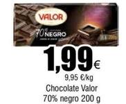 Oferta de Valor - Chocolate 70% Negro por 1,99€ en Froiz
