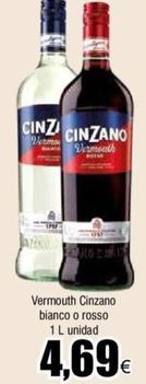 Oferta de Cinzano - Vermouth Bianco O Rosso por 4,69€ en Froiz