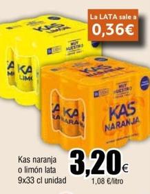 Oferta de Kas - Naranja / Limón por 3,2€ en Froiz